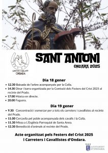 COMUNICAT POLICIA LOCAL ONDARA - SANT ANTONI 2025