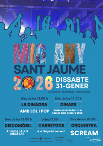 AQUEST DISSABTE 31 DE GENER SE CELEBRA EL MIG ANY DE SANT JAUME