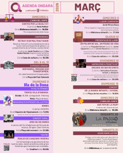 AGENDA ONDARA – MARÇ 2026