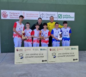 L’ESCOLA DE PILOTA D’ONDARA, CAMPIONA PROVINCIAL DE FRONTÓ PER PARELLES EN CATEGORIA ALEVÍ