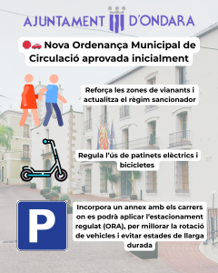 EL PLE D’ONDARA APROVA INICIALMENT LA NOVA ORDENANÇA MUNICIPAL DE CIRCULACIÓ