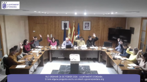 ONDARA APROVA PER UNANIMITAT LA DECLARACIÓ INSTITUCIONAL DEL 8M AMB EL SUPORT DELS TRES GRUPS POLÍTICS