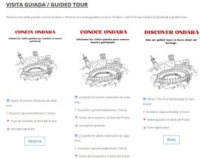 EL DIMECRES 4 DE MARÇ TORNEN LES VISITES GUIADES PER A CONÈIXER ELS ATRACTIUS D’ONDARA