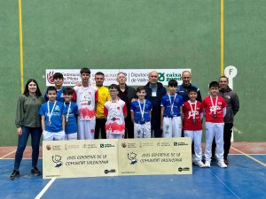 L’ESCOLA DE PILOTA D’ONDARA, CAMPIONA AUTONÒMICA DE FRONTÓ PER PARELLES EN CATEGORIA ALEVÍ, AMB ARNAU MONTILLA I ALEIX CONTRÍ