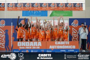 EL VALENCIA BASKET ES PROCLAMA CAMPIÓ CADET IR AUTONÒMIC FEMENÍ A ONDARA