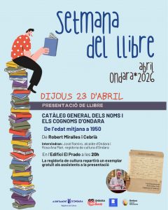 ELS NOMS D’ONDARA PRENEN VIDA EN LA SETMANA DEL LLIBRE