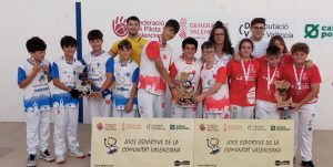 L’ESCOLA DE PILOTA D’ONDARA, CAMPIONA PROVINCIAL ALEVÍ D’ESCALA I CORDA JECV