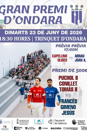 PREMI ONDARA 23 JUNY