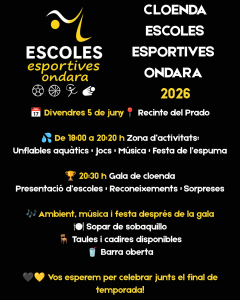 CLOENDA ESCOLES ESPORTIVES D'ONDARA 2026