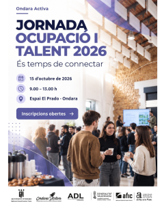 JORNADA OCUPACIÓ I TALENT 2026: ONDARA CONNECTA FORMACIÓ, EMPRESES I OPORTUNITATS LABORALS A LA MARINA ALTA
